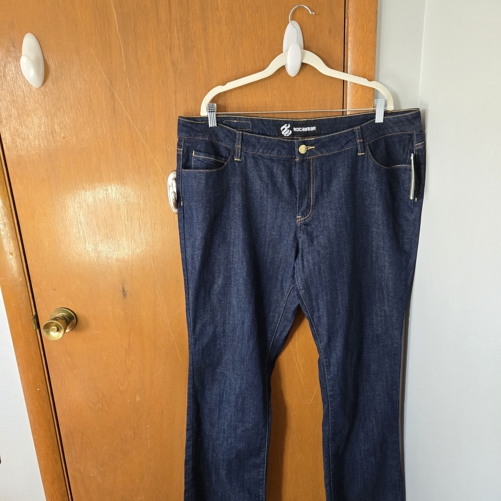 Y2k NWT ROCAWEAR Women's Dark Blue Jeans